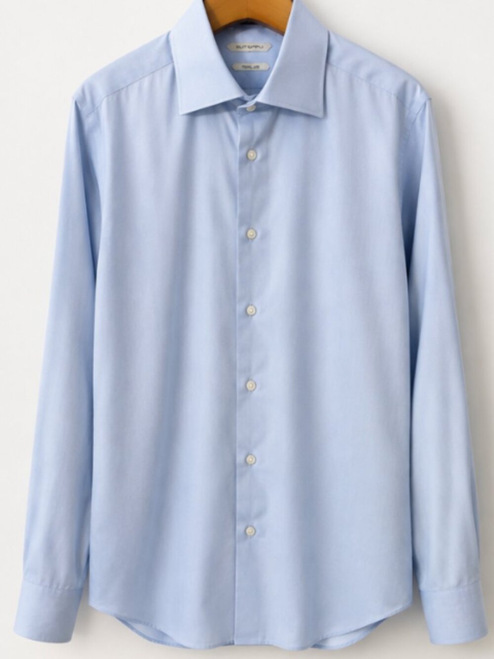 SUITSUPPLY Traveller Slim Fit Light Blue Dress Shirt 41 16